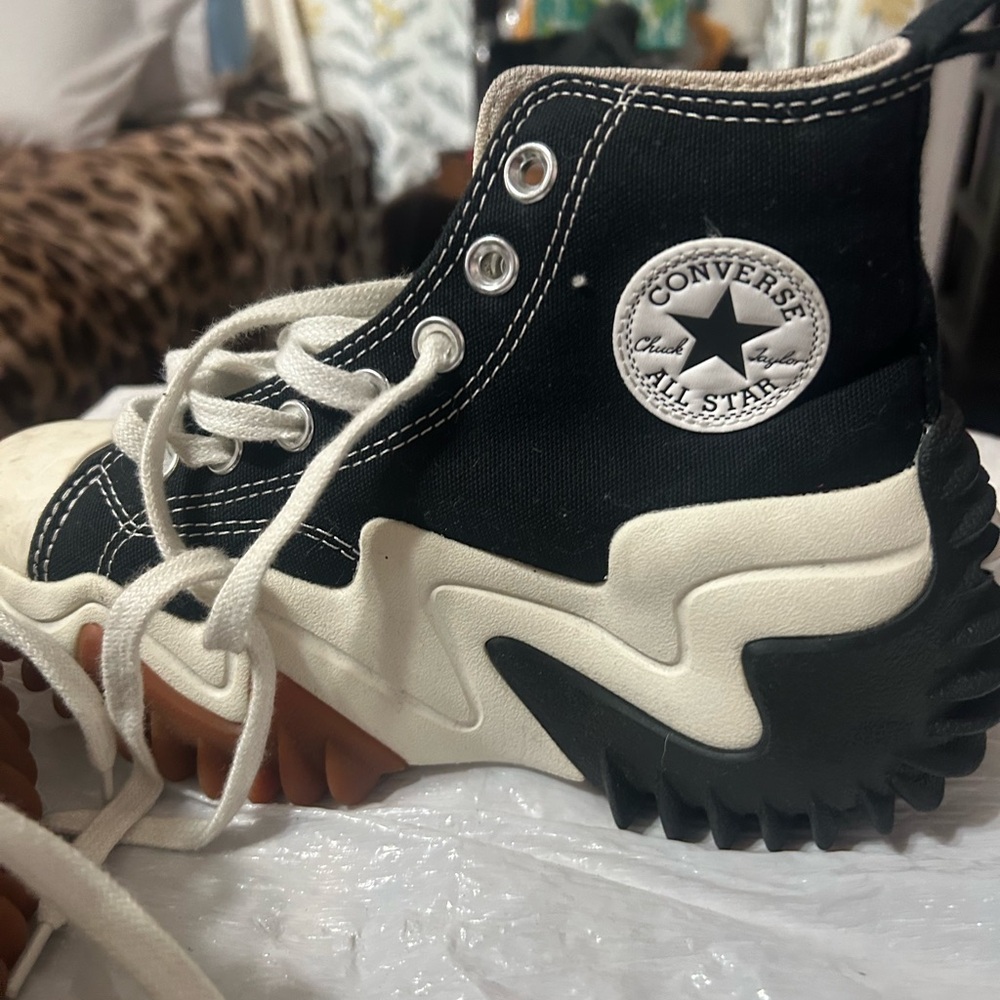 Converse Black and White High-Top Sneakers